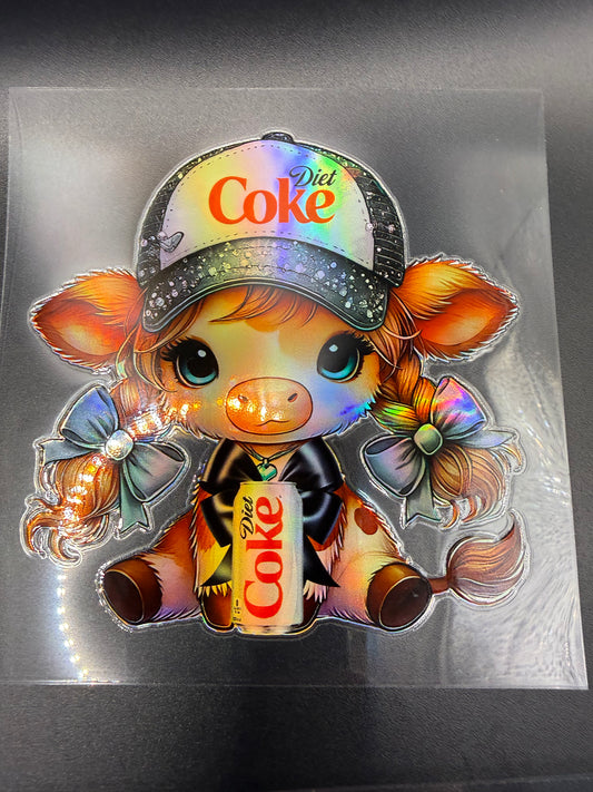 Diet Coke Holographic Cow