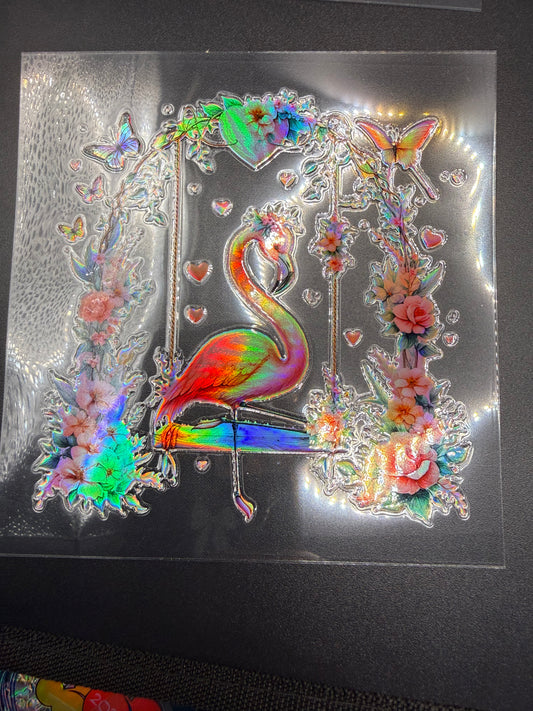 Swinging Flamingo - holographic