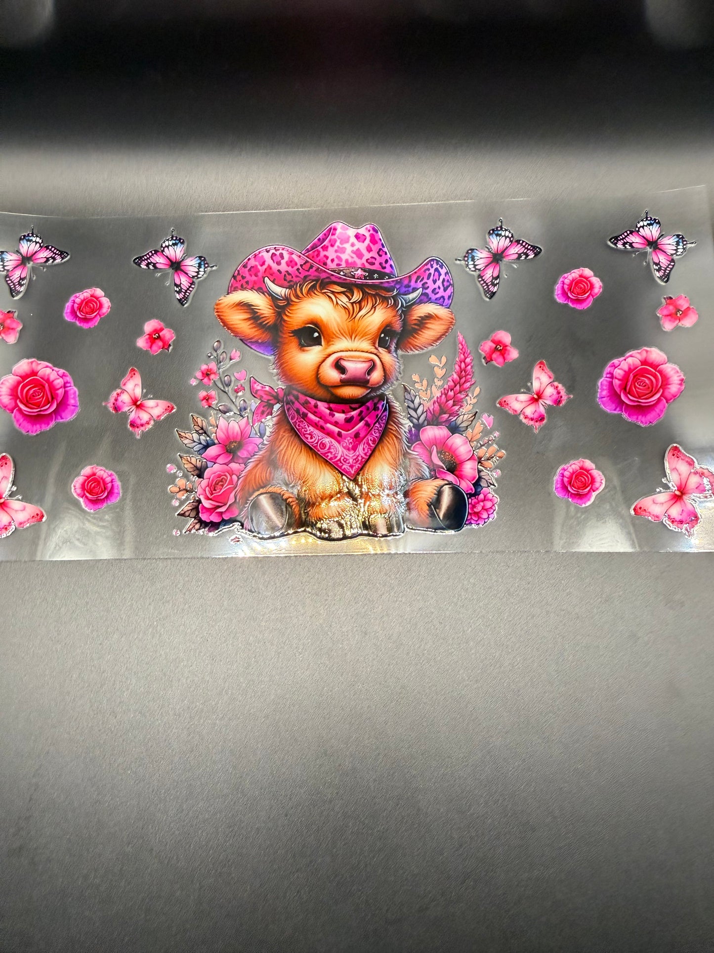 Pink Leopard Cowgirl Cow