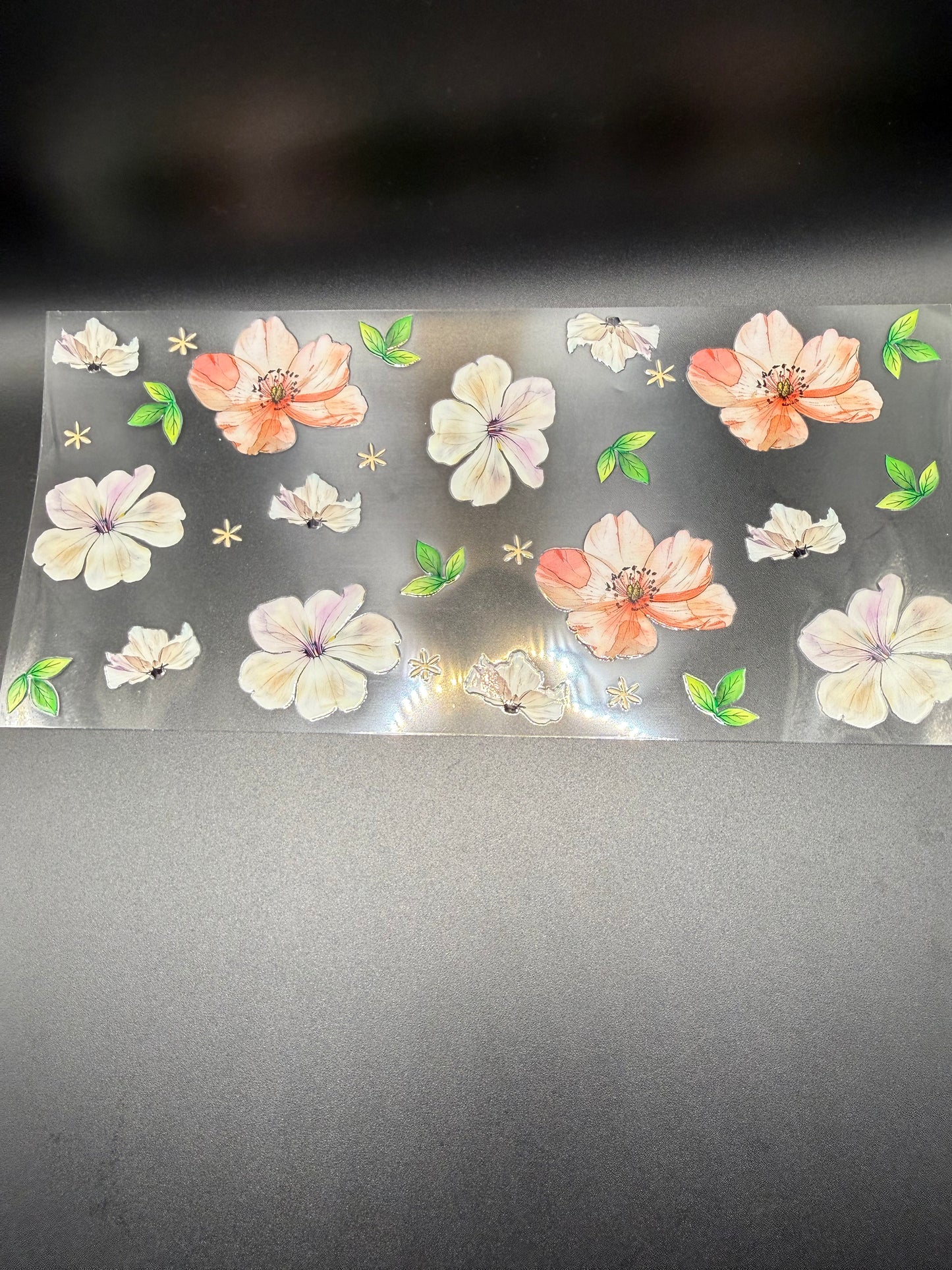 White & Peach Flowers