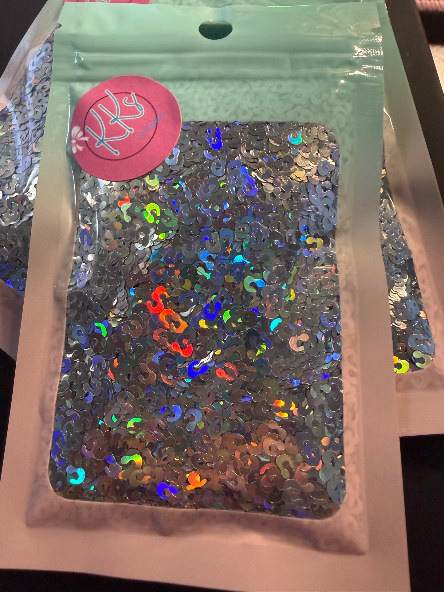 Leopard-Silver Holographic