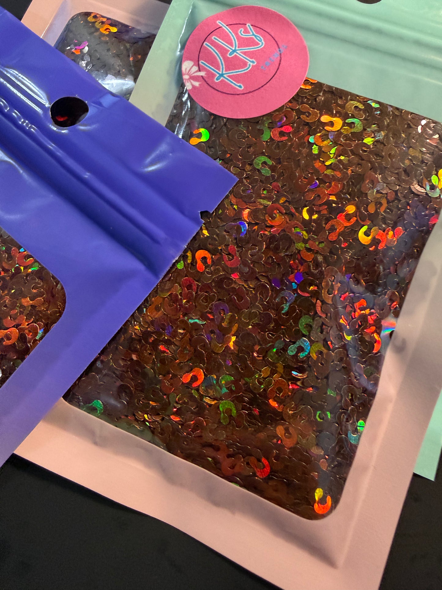 Leopard-Brown Holographic