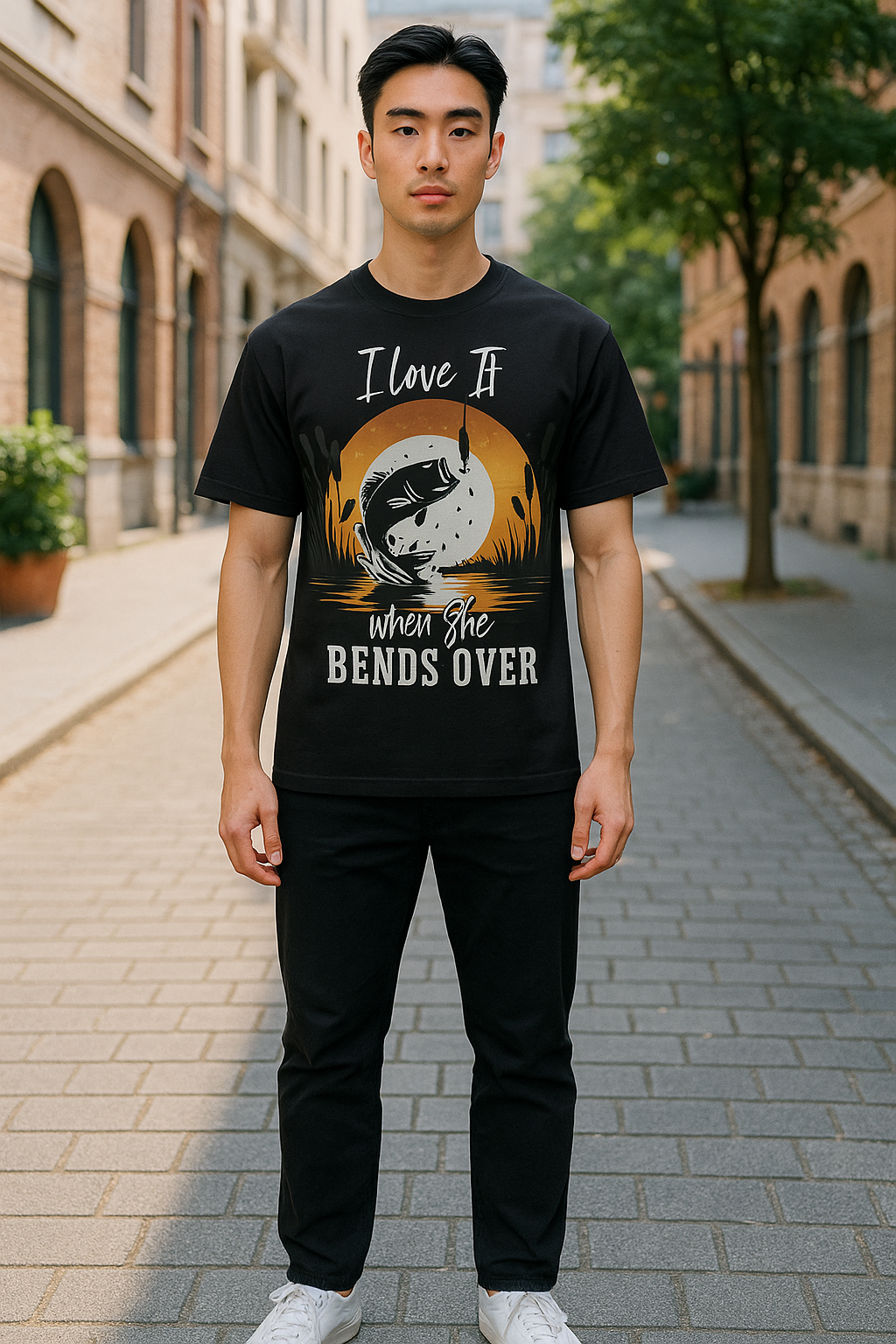 BENDS OVER