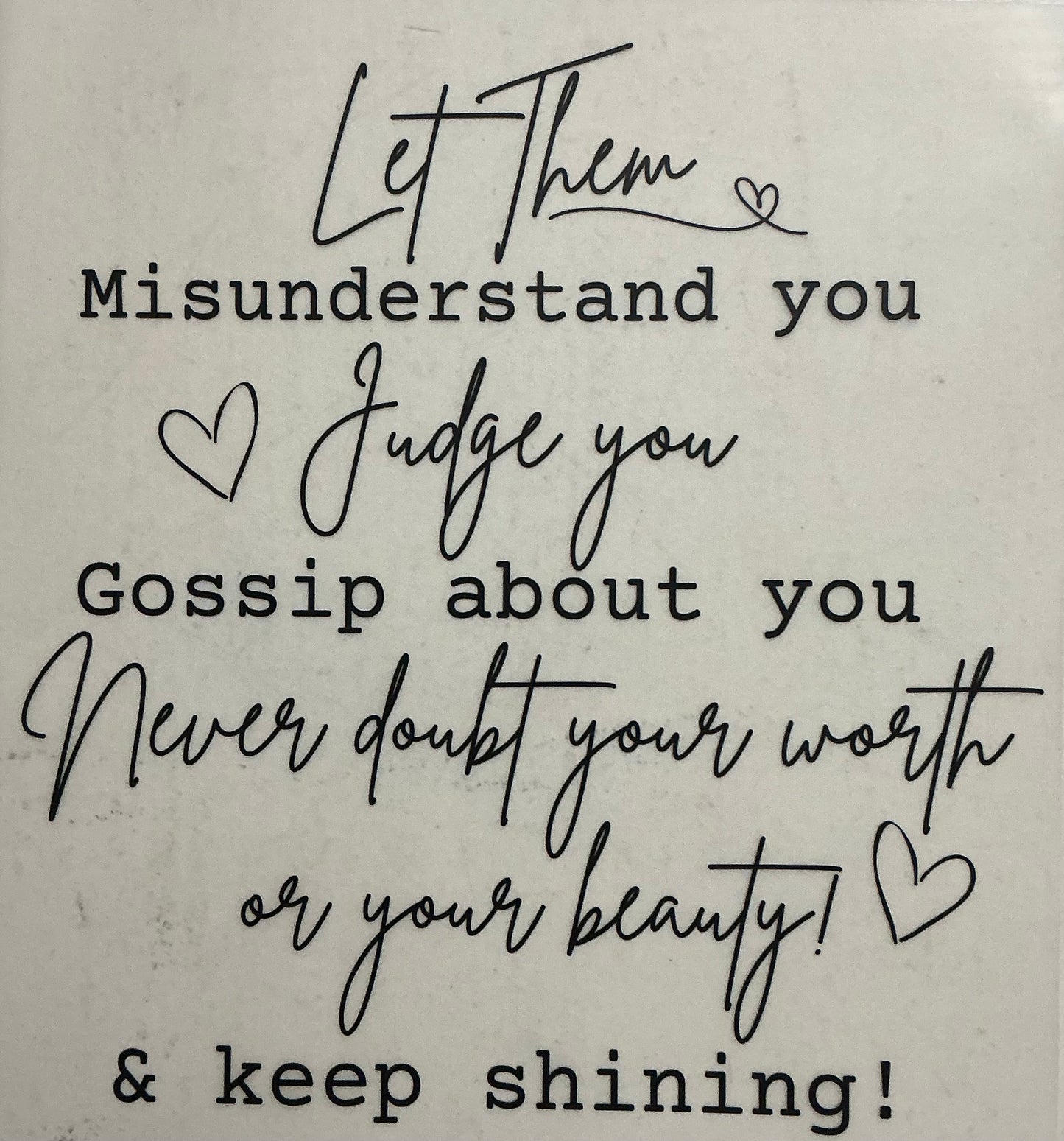 Let them thin