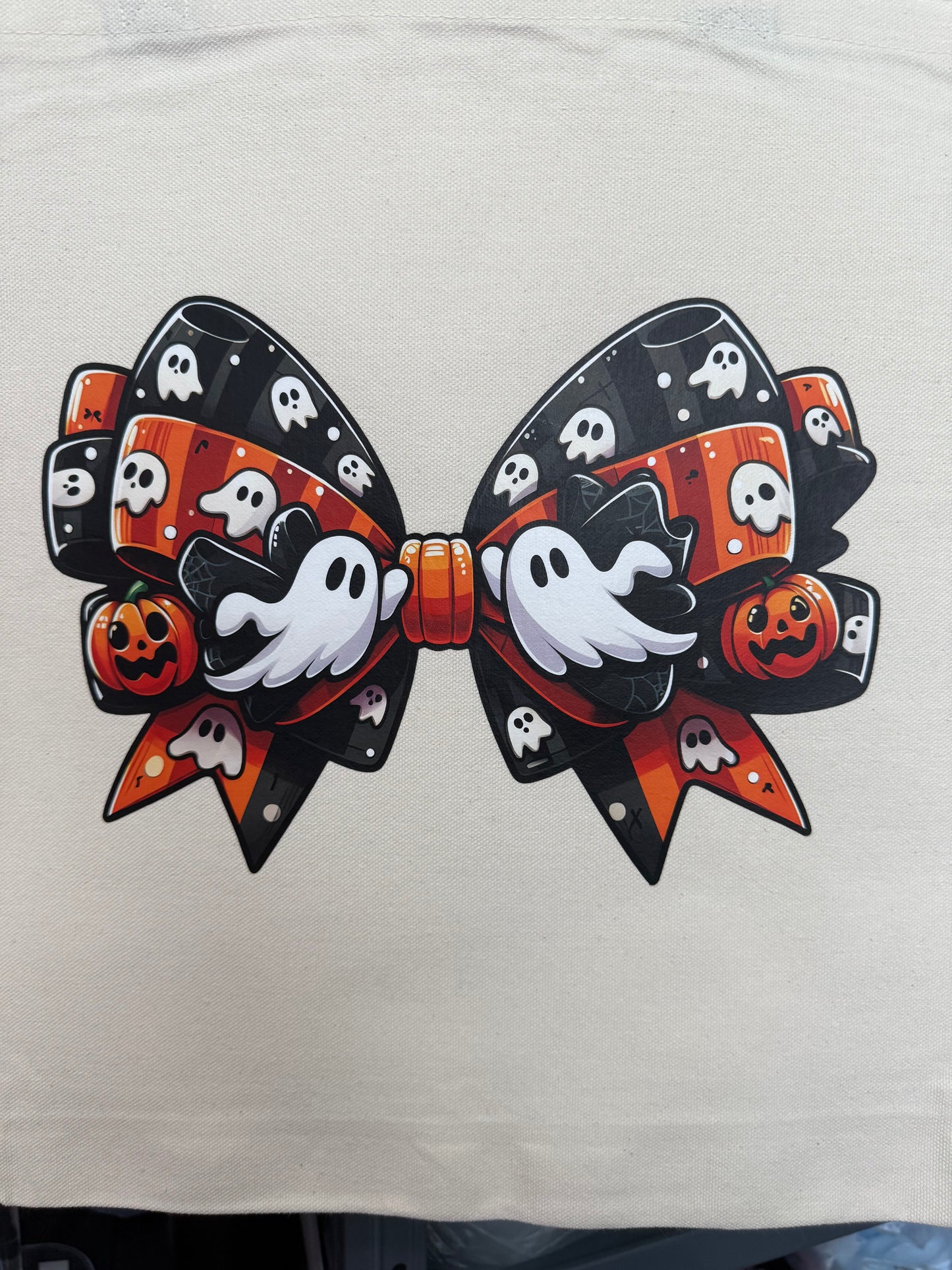HALLOWEEN CANVAS TOTE BAG - BOO