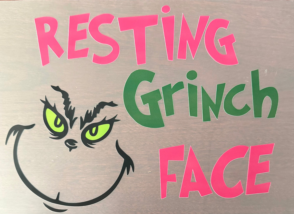 RESTING GRINCH FACE-PINK
