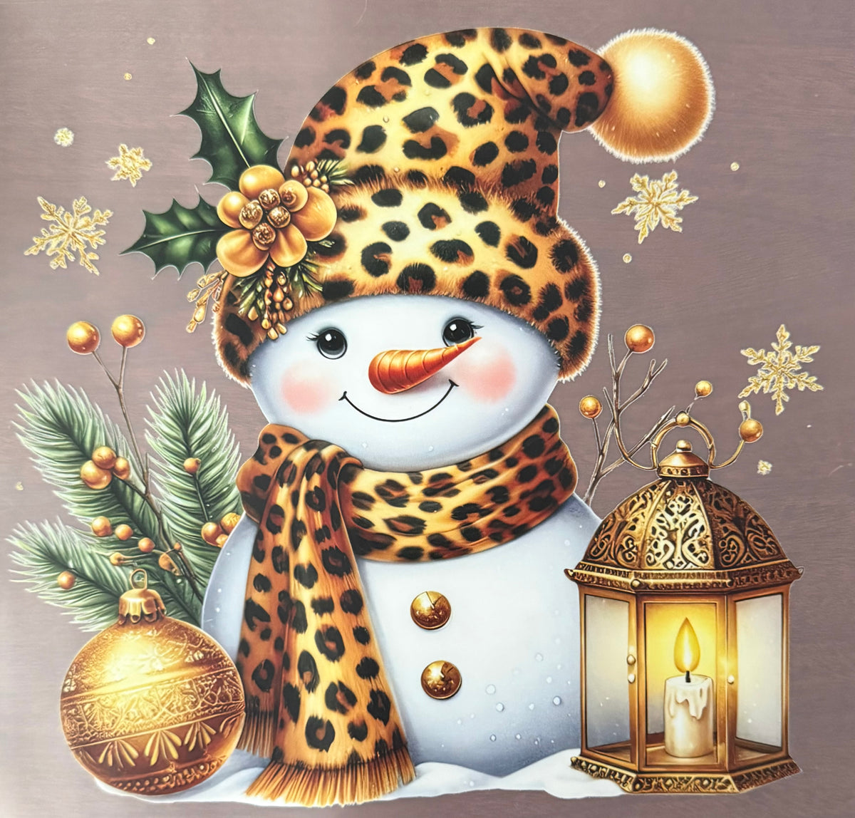 SNOWMAN W/LANTERN