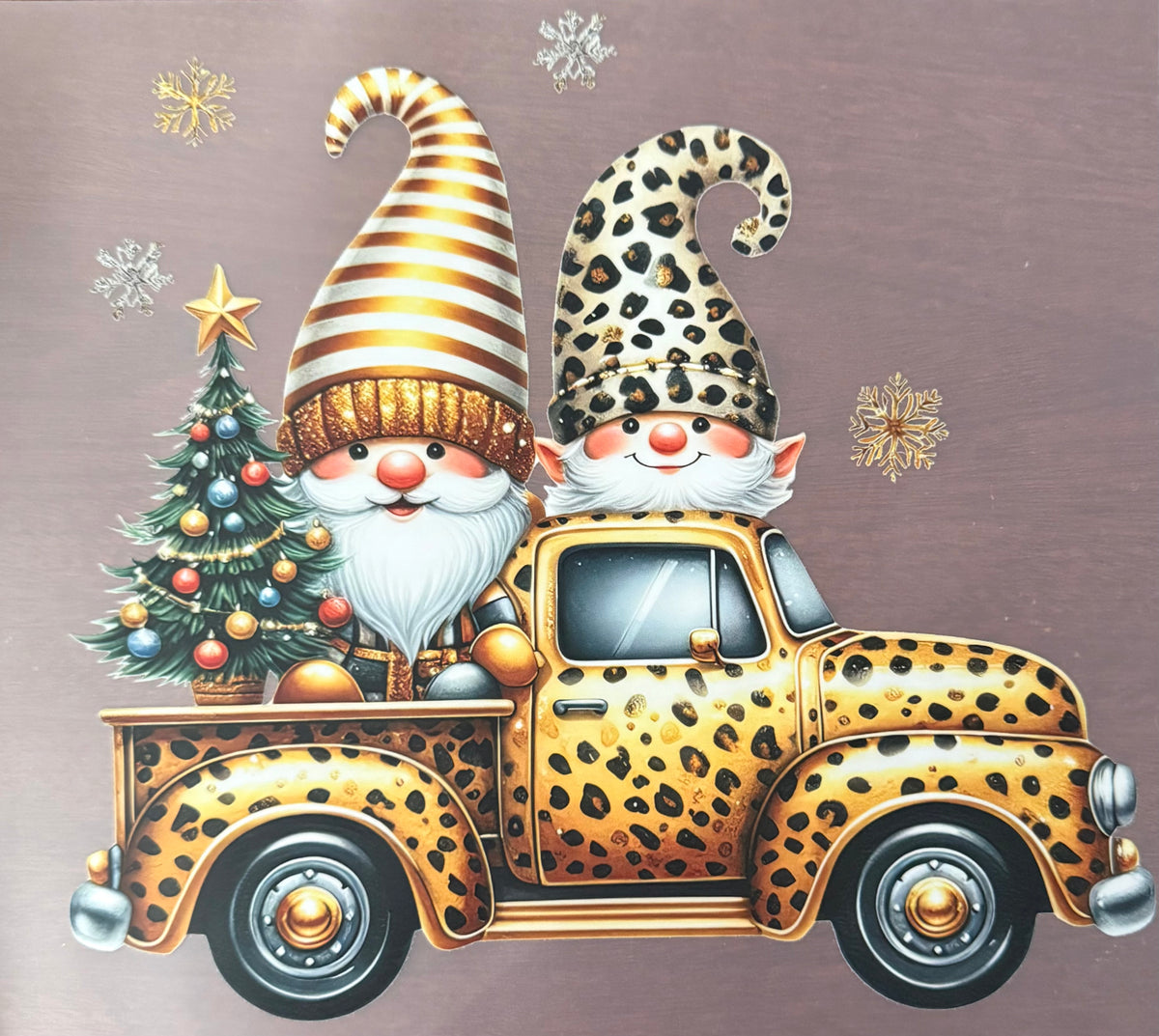 GOLD TRUCK W/GNOMES