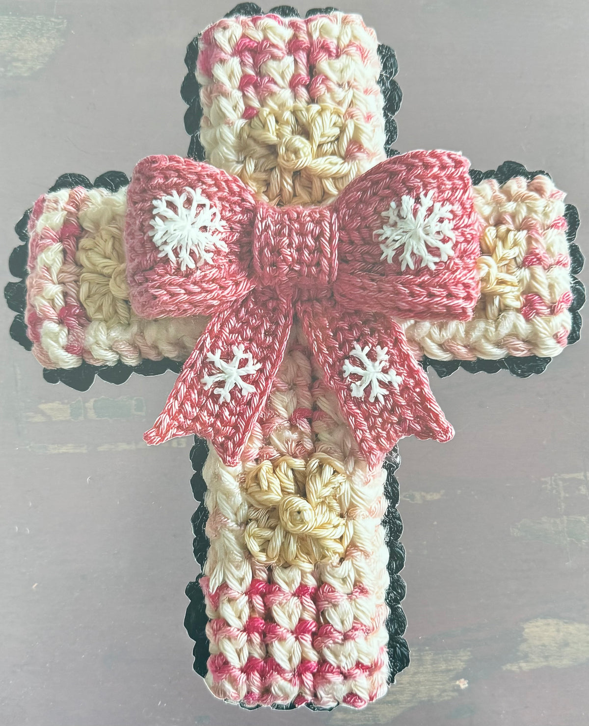 PINK & WHITE CROSS