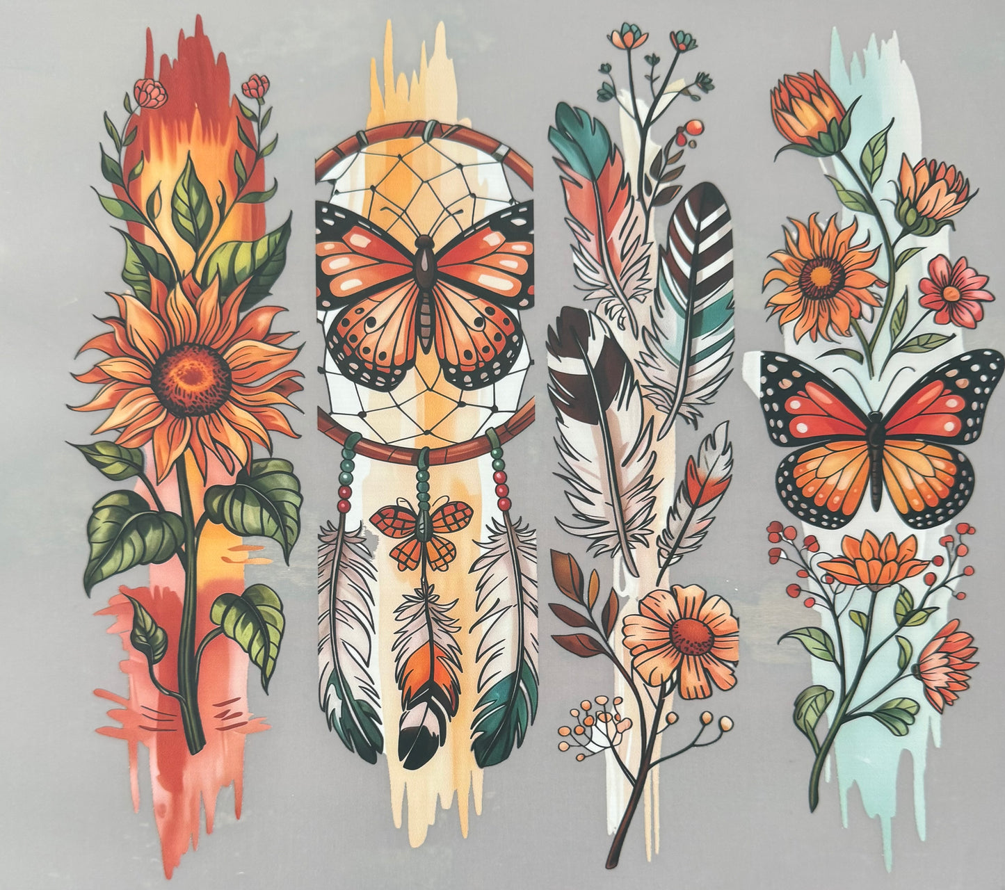 DREAM CATCHER BUTTERFLIES SUNFLOWERS