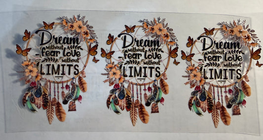 DREAM WITHOUT FEAR LOVE WITHOUT LIMITS