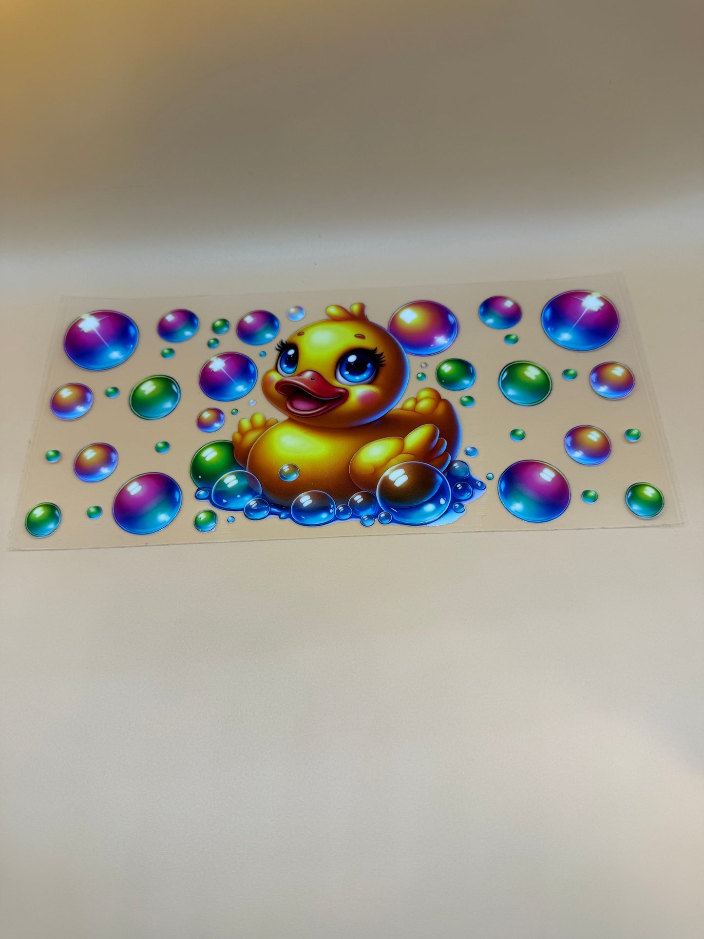 Rubber Duck in Bubbles