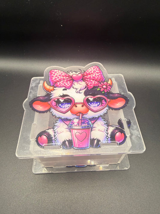 COW W/PINK BOW