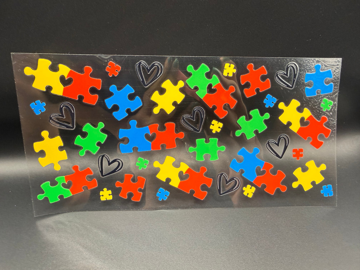 PUZZLE PIECES & HEARTS