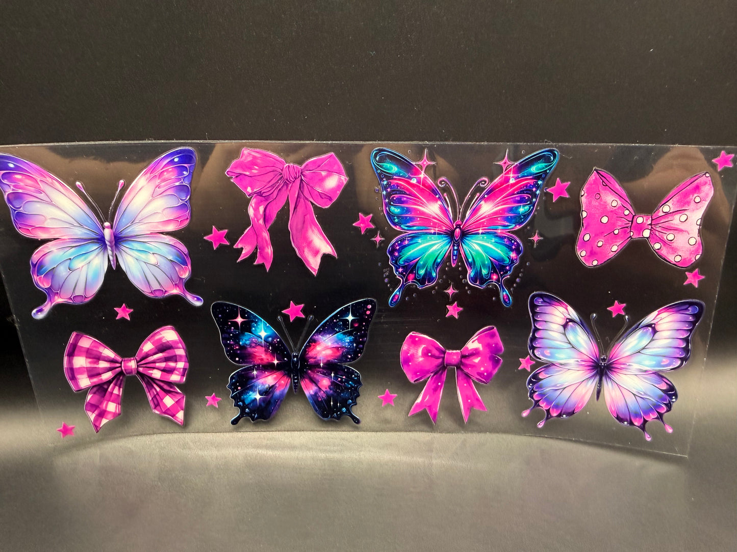 PURPLE BUTTERFLY W/BOWS