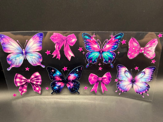 PURPLE BUTTERFLY W/BOWS