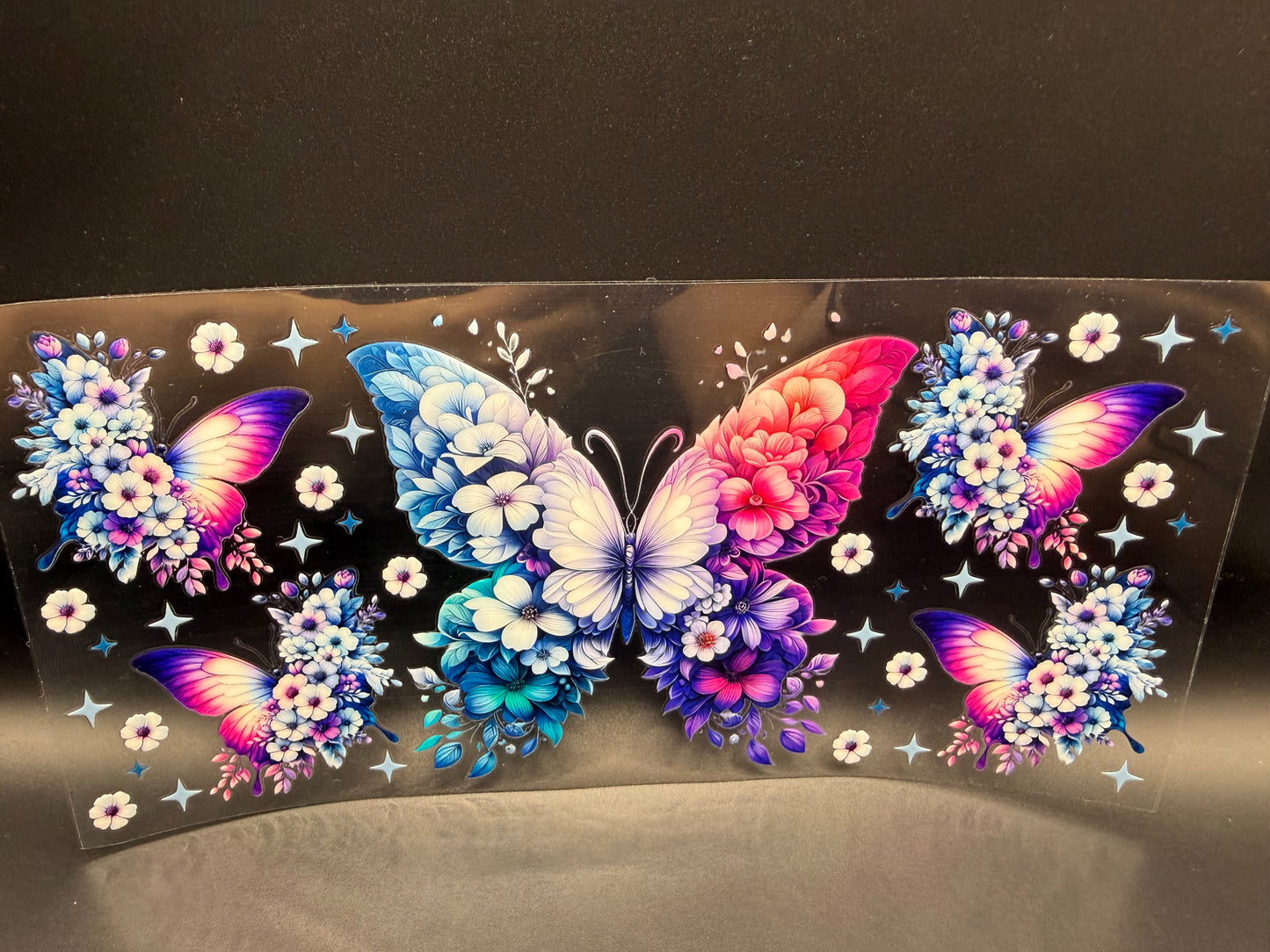 HALF BUTTERFLY/HALF FLOWERS