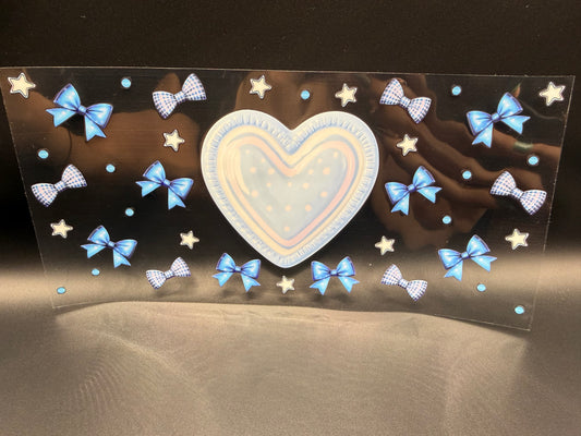BLUE HEART & BOWS