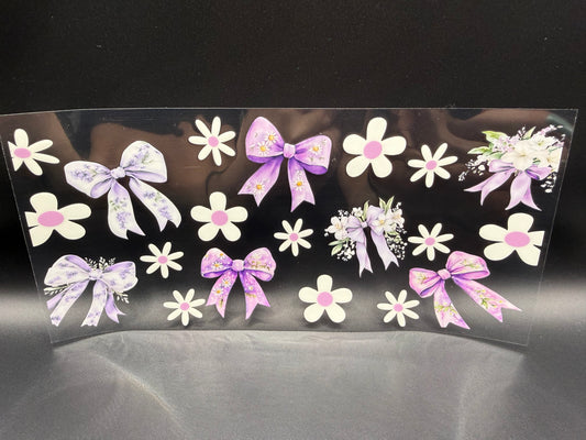 PURPLE BOWS & DAISY
