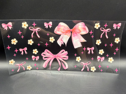 PINK BOWS W/DAISY