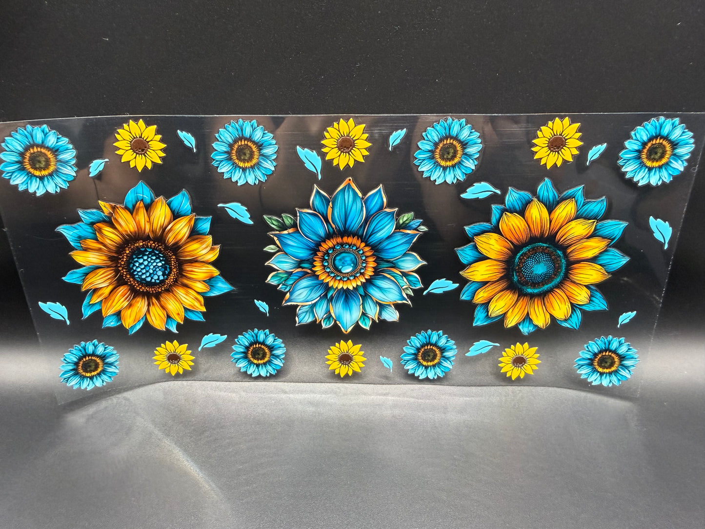 TURQUOISE SUNFLOWERS
