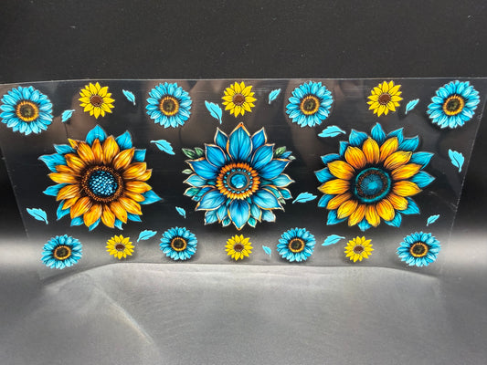 TURQUOISE SUNFLOWERS