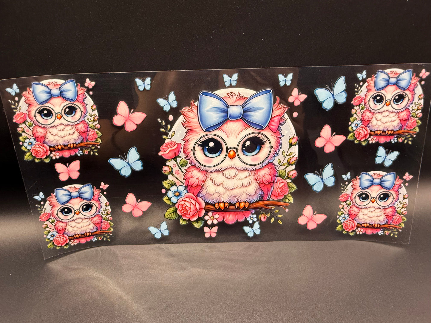 OWL W/BLUE BOW