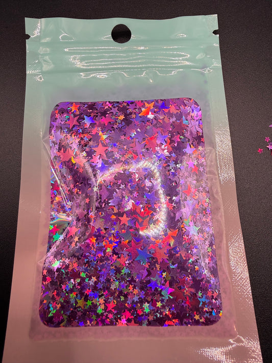 PURPLE STAR-HOLOGRAPHIC