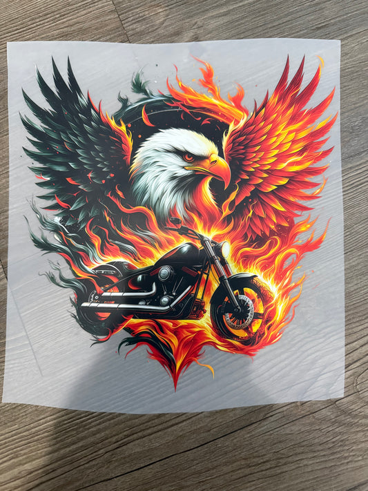 MOTORCYCLE & EAGLE