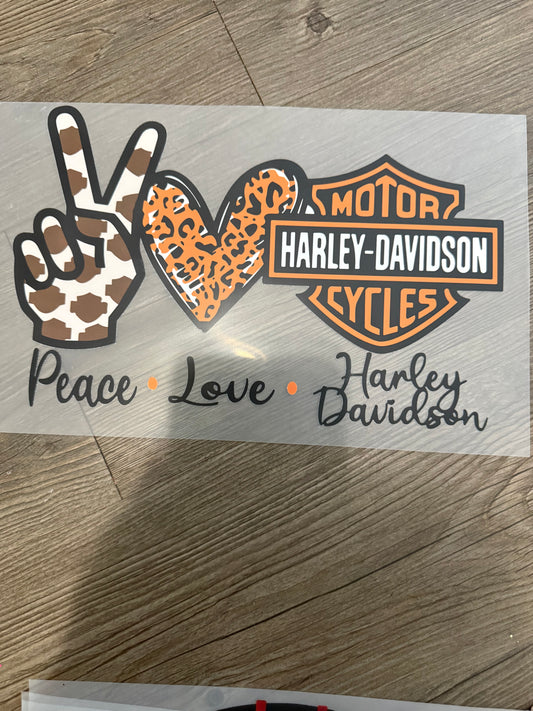 PEACE LOVE HARLEY