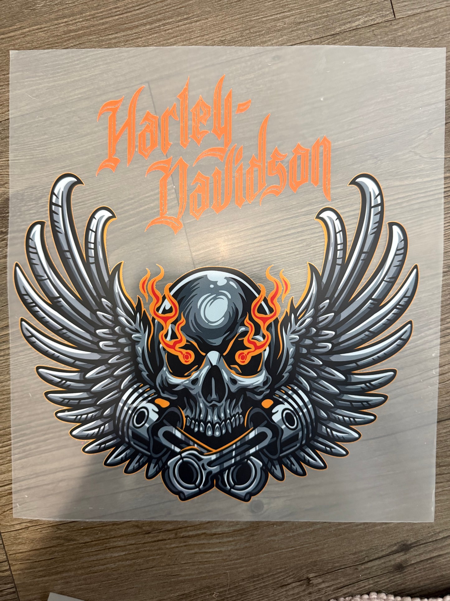 HARLEY SKULL WITH WINGS