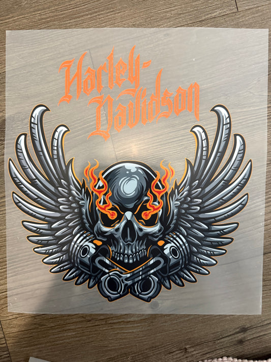 HARLEY SKULL WITH WINGS
