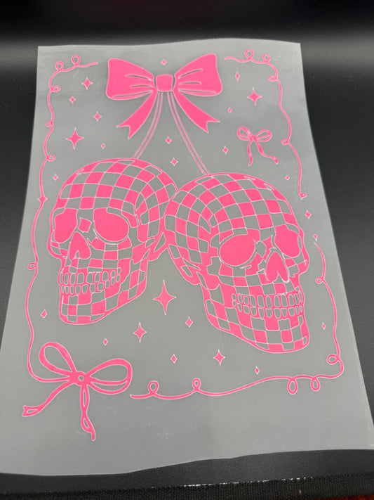 PINK SKULL STAMP