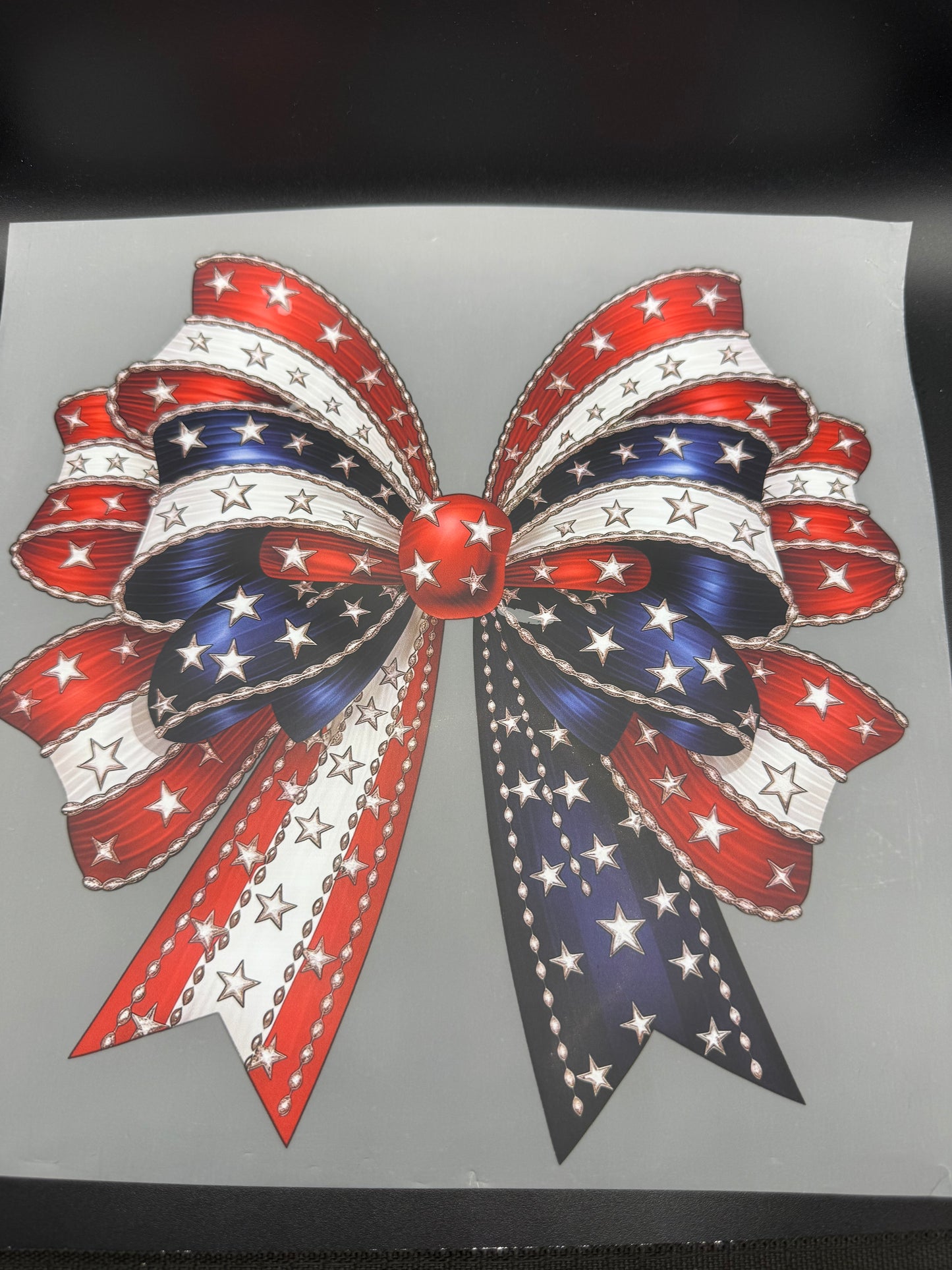RED WHITE BLUE BOW