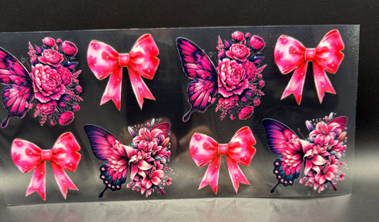 PINK BUTTERFLIES & BOWS