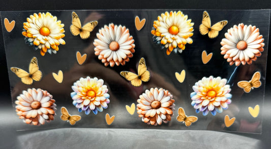 DAISIES & BUTTERFLIES - GOLD