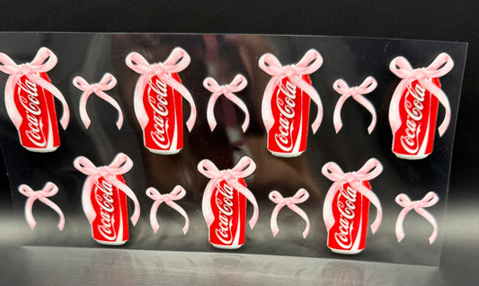 COKE CANS & PINK BOWS