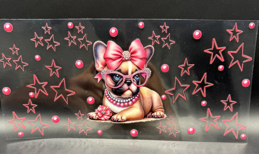 GIRL DOGGIE WITH PEARL NECKLACES