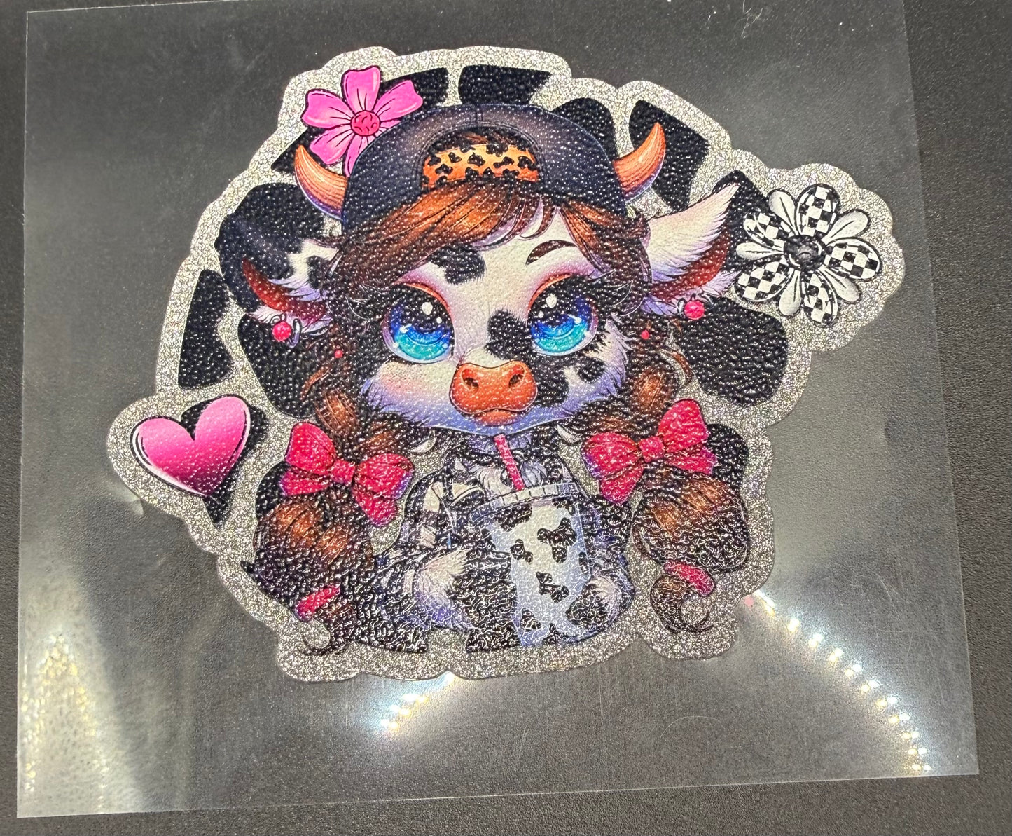 LONG HAIR COW - GLITTER