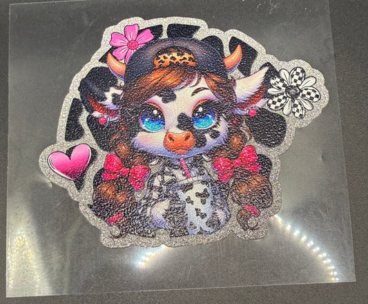 LONG HAIR COW - GLITTER