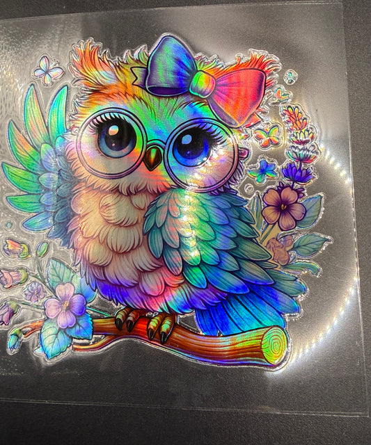 PURPLE OWL - HOLOGRAPHIC