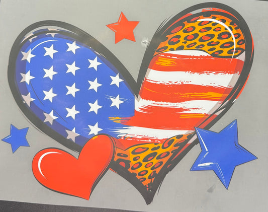 USA FLAG HEART
