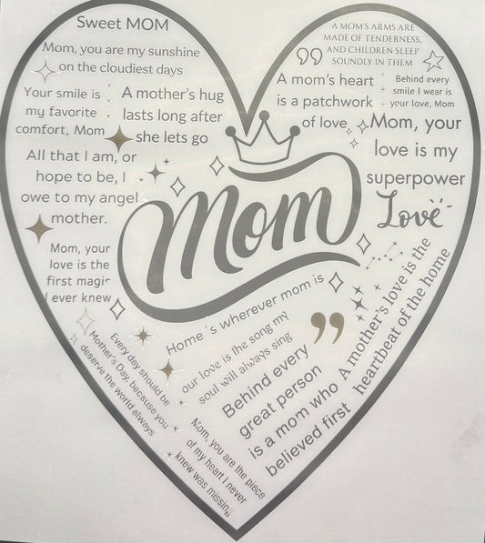 MOM HEART WITH SAYINGS