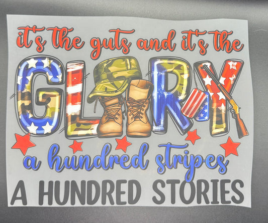 IT'S THE GUTS AND IT'S THE GLORY