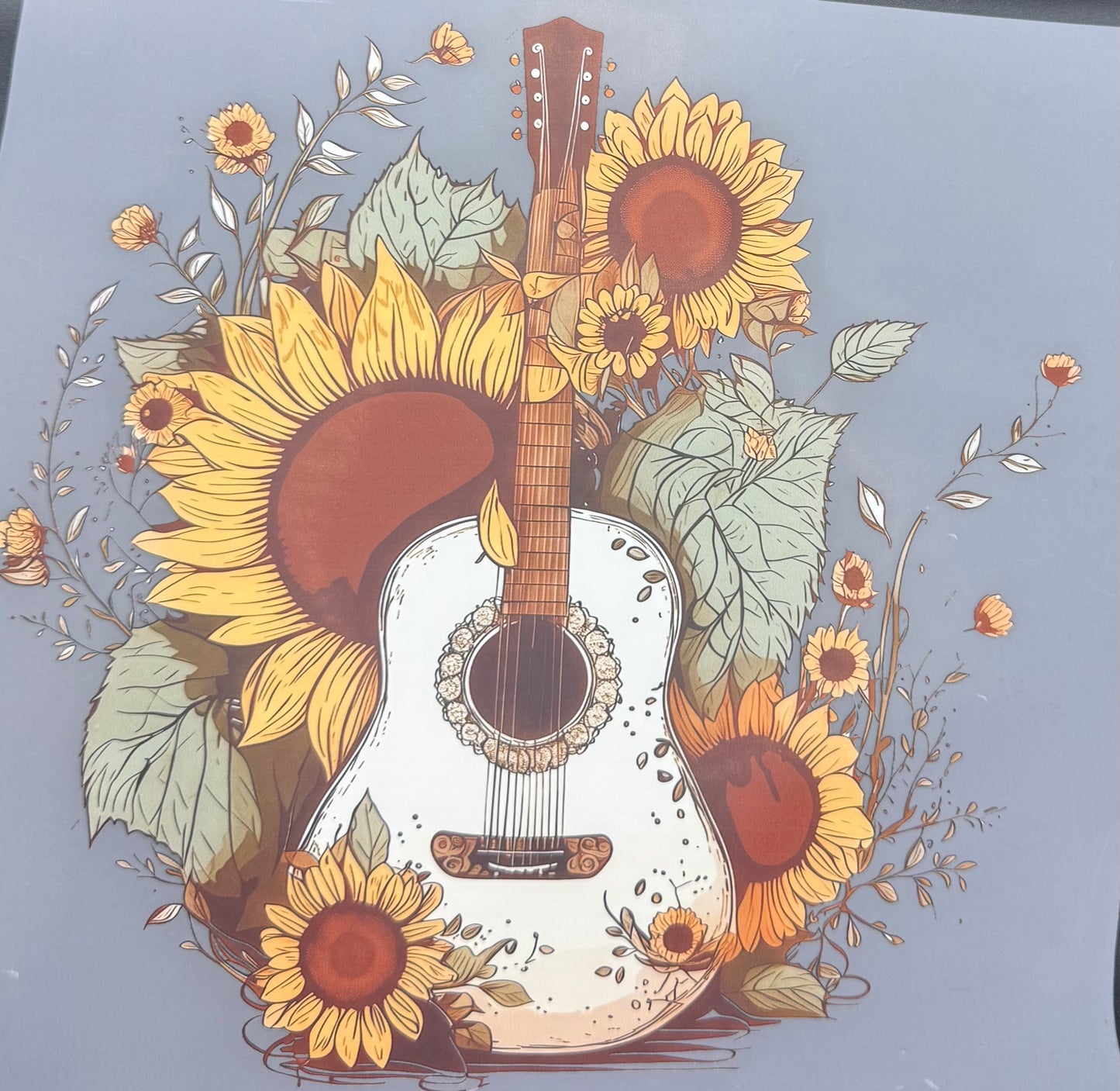 GUITAR IN SUNFLOWERS