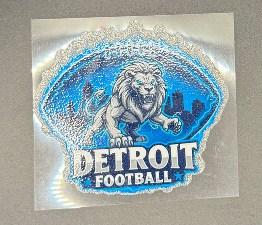 DETRIOT FOOTBALL - GLITTER