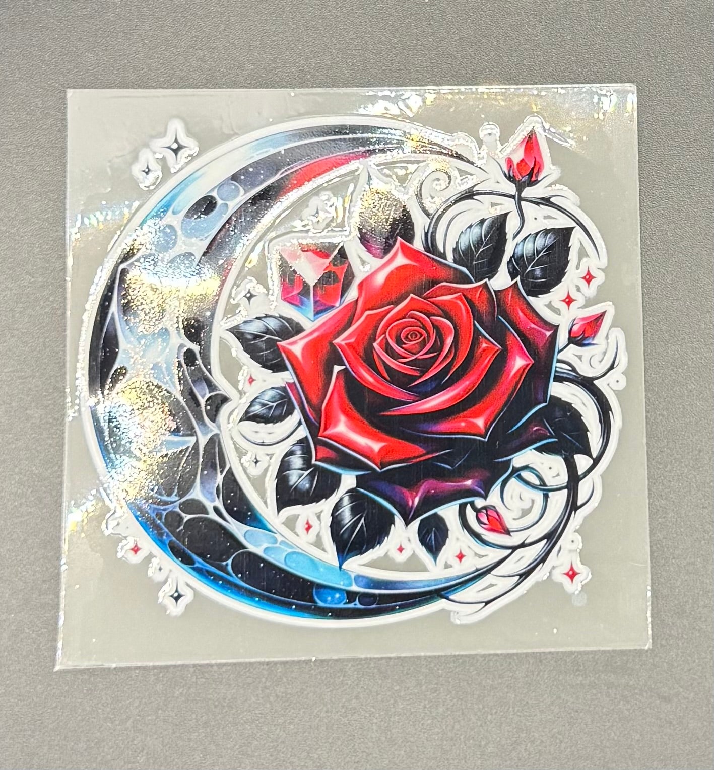 MOON WITH ROSE