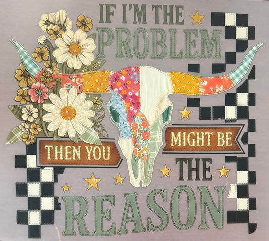 IF I'M THE PROBLEM THEN YOU MIGHT BE THE REASON