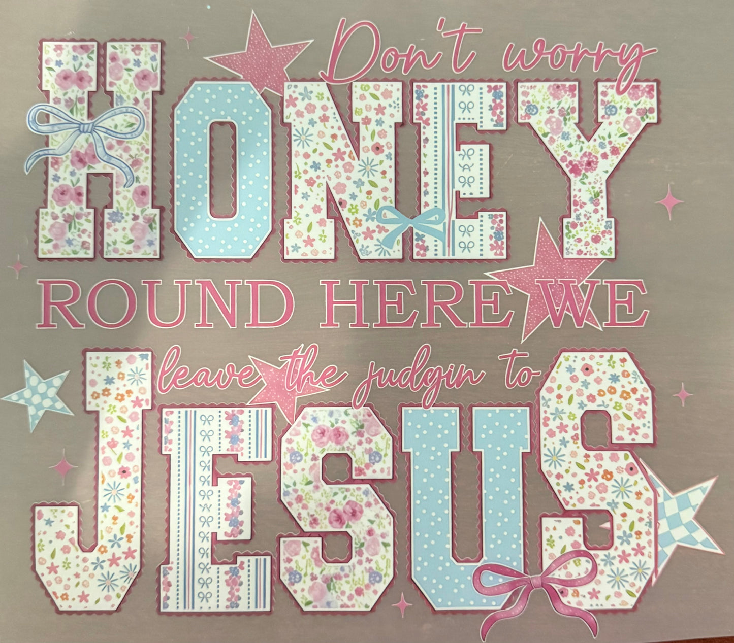 LEAVE THE JUDGIN TO JESUS