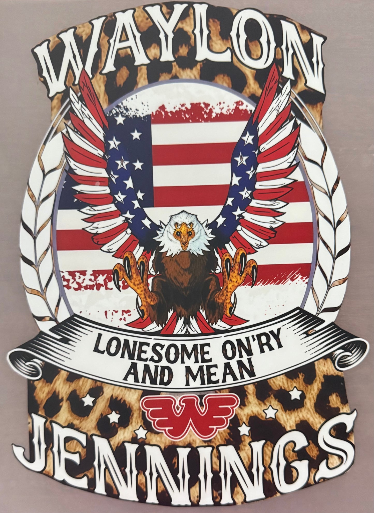 WAYLON JENNINGS - RED, WHITE, BLUE